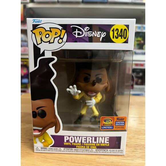 VAULTED OFFICIAL WONDERCON STICKER Powerline Funko Pop #1340 Disney Goofy Movie - Picture 1 of 6
